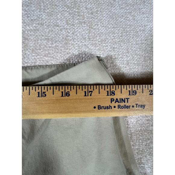 Lafayette 148 Women’s Size 16 Khaki Cropped Pants Stretch Cotton Dress Trousers - Picture 5 of 8